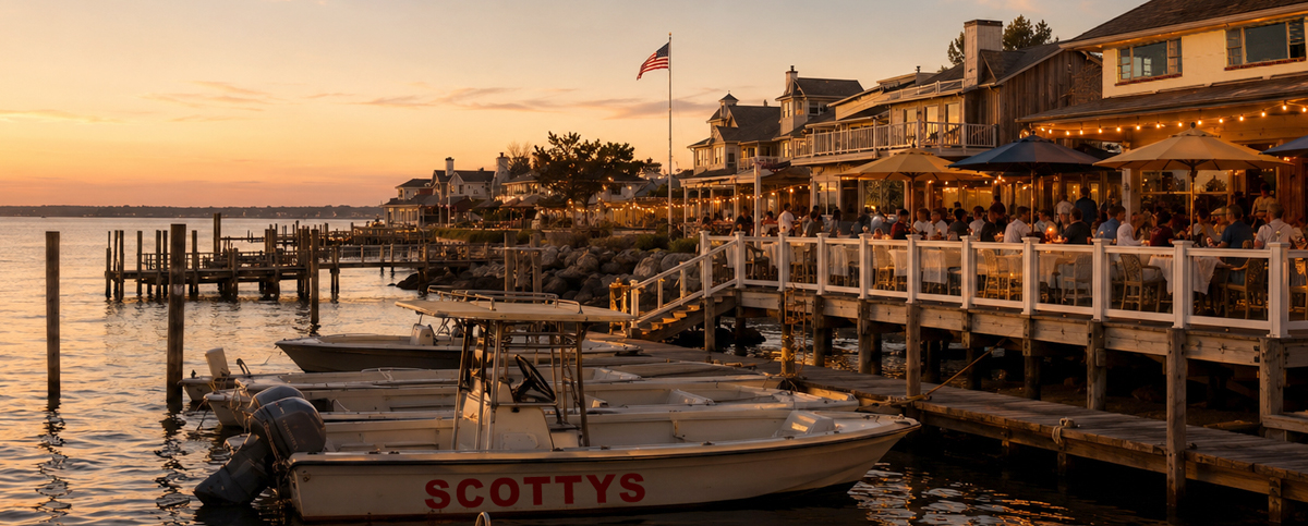 The Buoy Bar waterfront dining in Point Lookout, New York